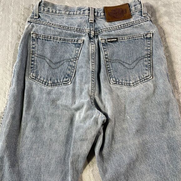 Harley-Davidson Women's High Rise Jeans - Light Blue - Picture 13 of 16